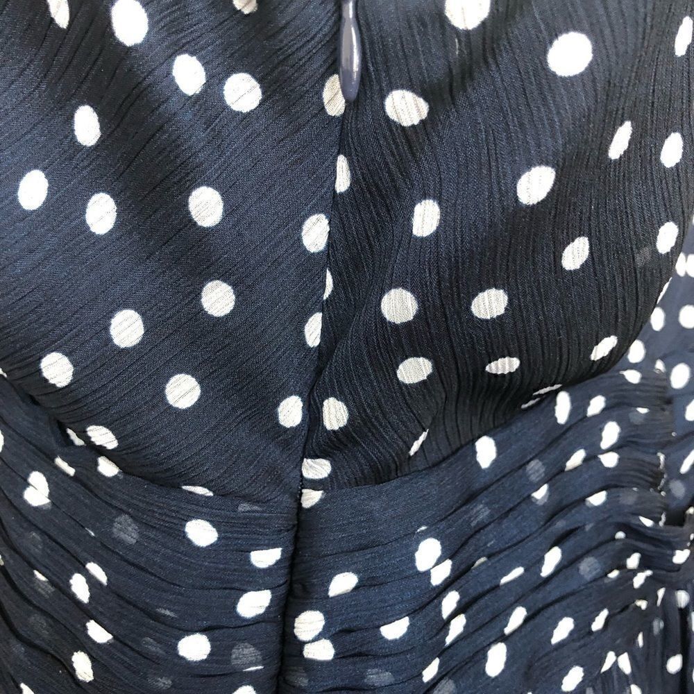 George ME navy blue polka dot dress size 10 - Picture 2 of 5